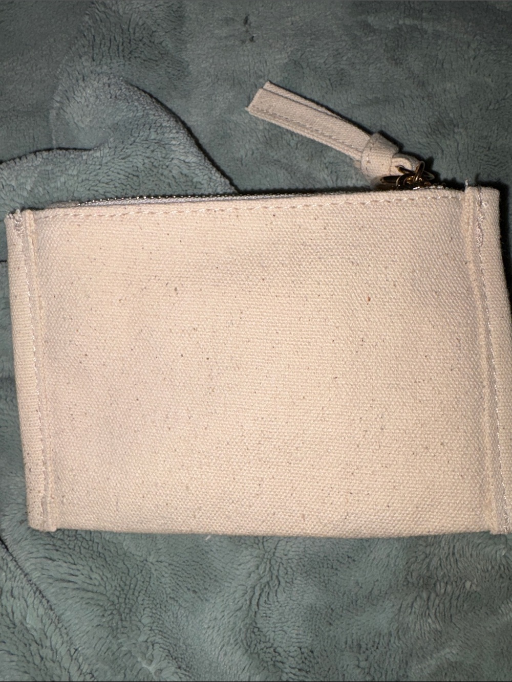 NWT Chloé Canvas Zip Pouch in Beige - Picture 5 of 6